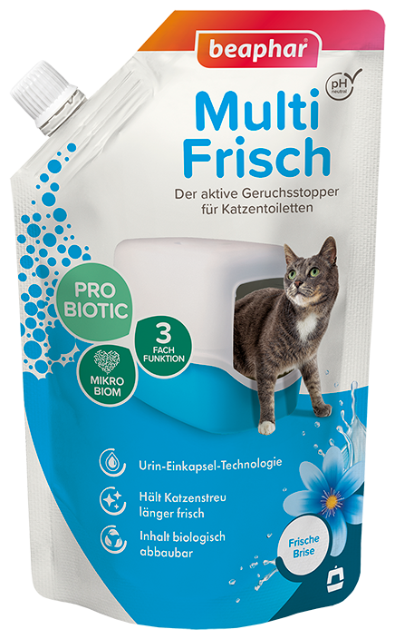 Beaphar Katzenstreu Beaphar Multi-Frisch für Katzentoiletten 400g Frische Brise