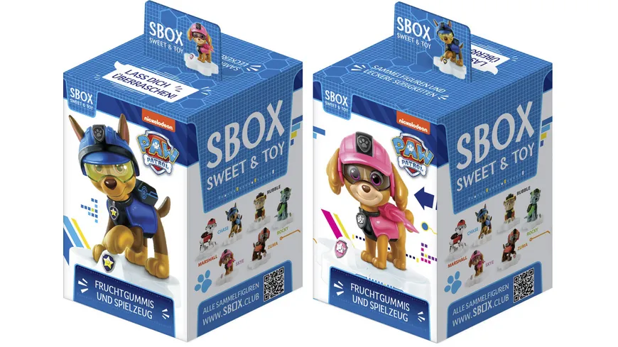 PAW PATROL SBOX Fruchtgummis & Spielzeug 10 g
