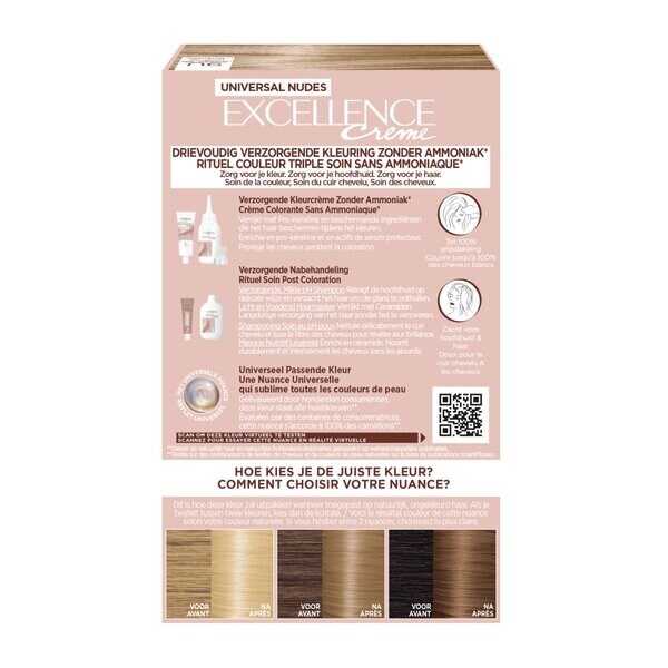 L'Oréal Paris Excellence Universal 9U Nudes Very Light Blonde Permanent Hair Dye