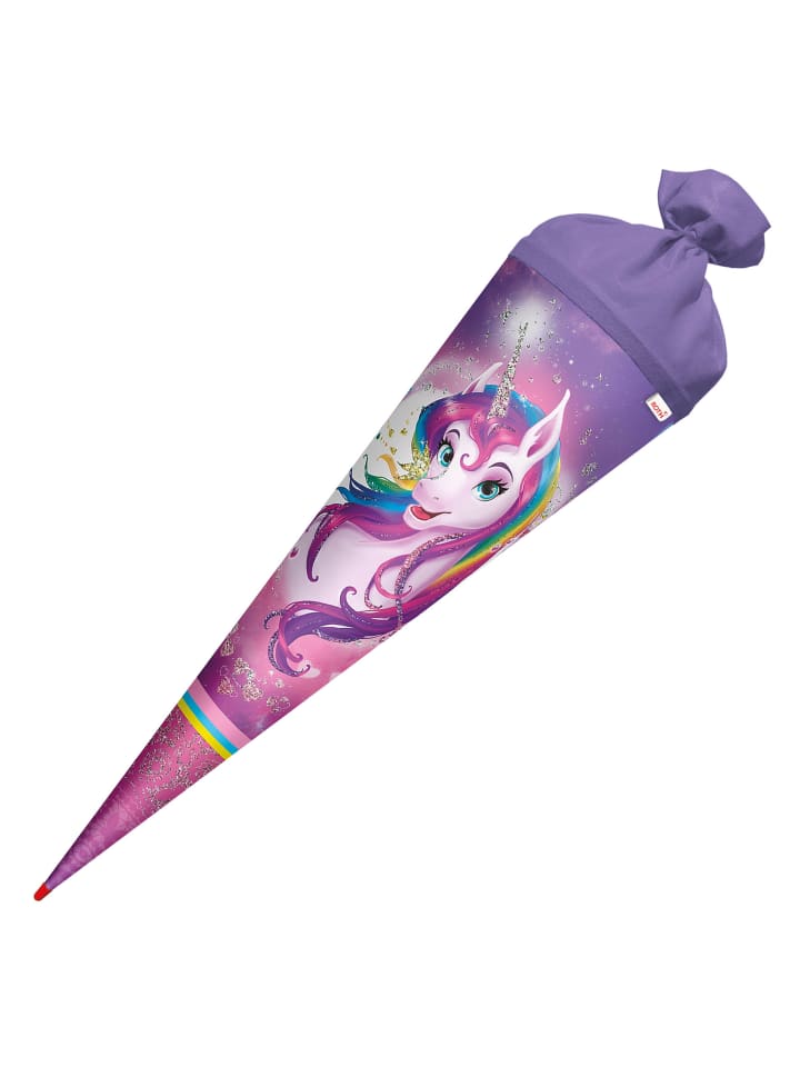 ROTH Schultüte groß Einhornportrait 70 cm, Glitter in Rosa günstig kaufen onesize
