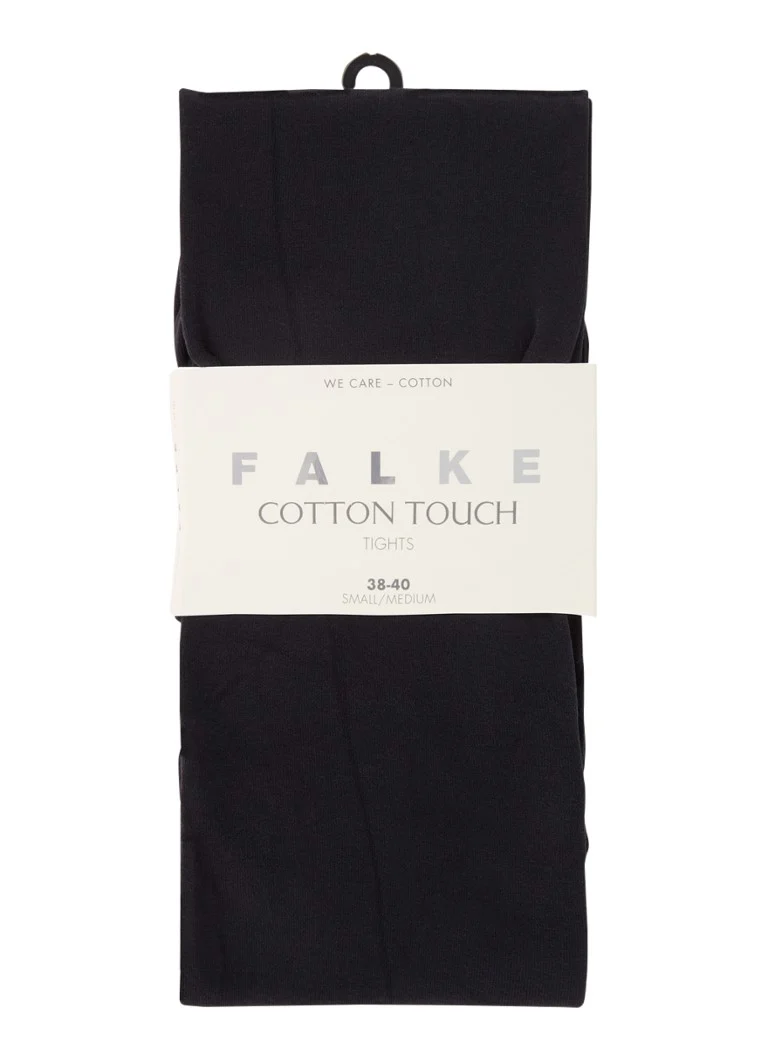 Meias-calças Falke Cotton Touch feitas com mistura de algodão orgânico.
