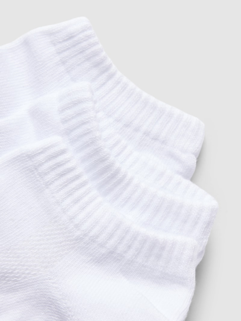Sneakersocken mit elastischen Einsätzen im 3er-Pack in weiß
