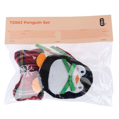 TIAKI Katzenspielzeug-Set Pinguin