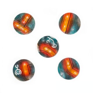 Nekropolis 50 mm Round Base Toppers (47mm) (5)