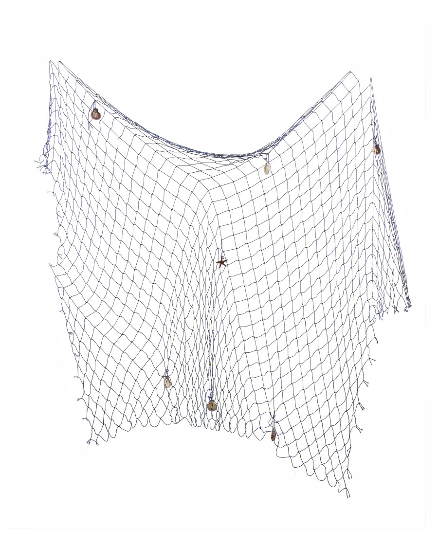 Deko-Fischernetz mit Muscheln