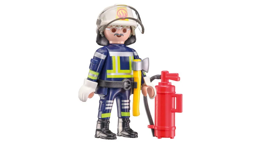 Schmidt Spiele - Kinderpuzzle - Playmobil Feuerwehr, mit original playmobil Figur