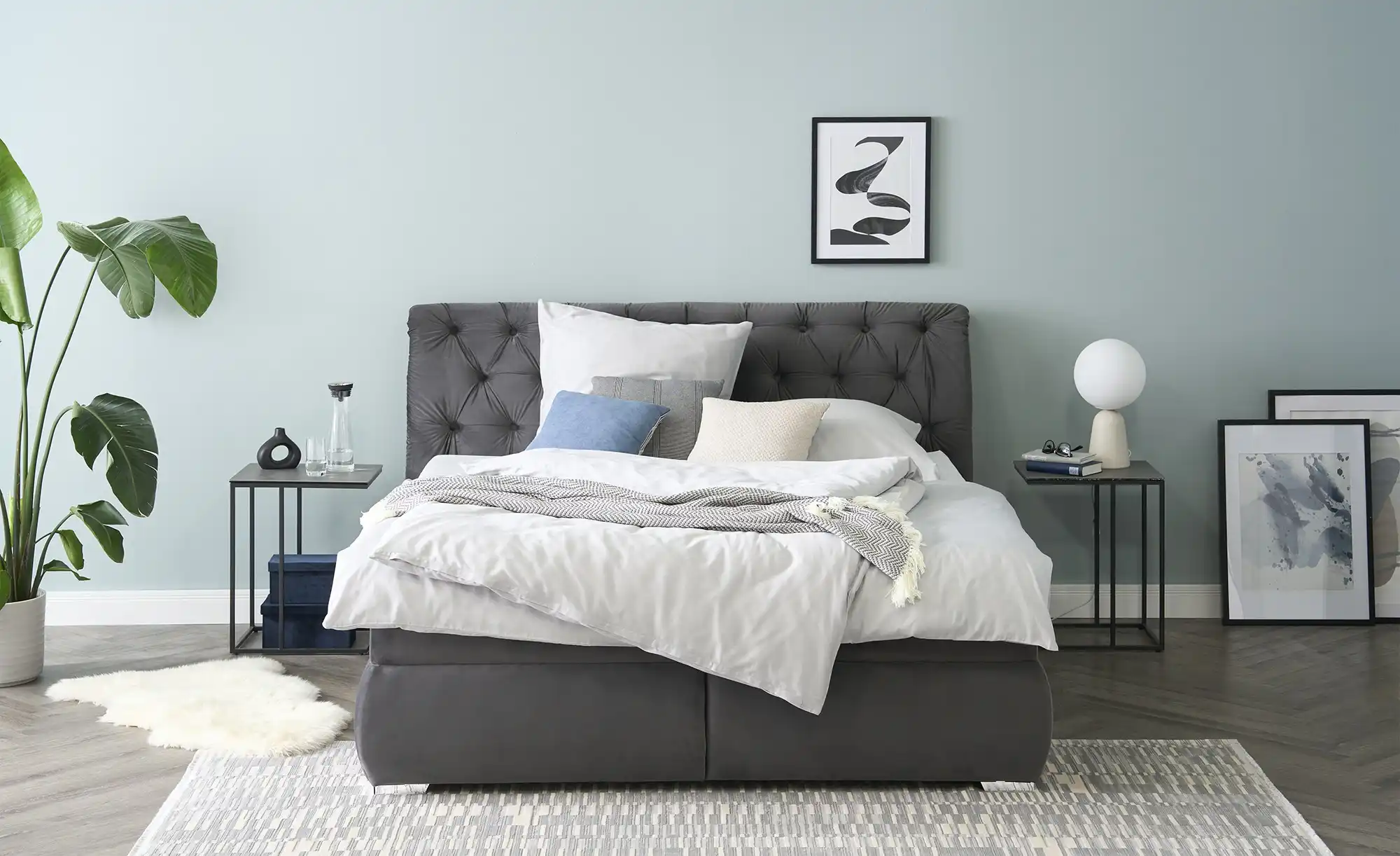 Polsterdoppelbett