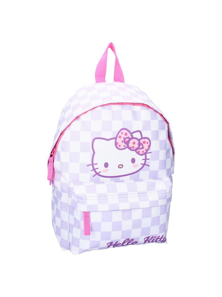 COFI 1453 Hello Kitty Rucksack „Bag It Up!“ Kinder RucksackKaromuster in Rosa günstig kaufen 37 cm