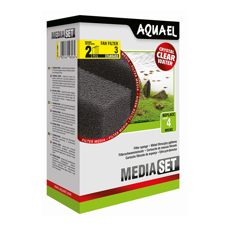 AquaEL Filter AquaEL AQUAE Filterschwamm FAN 3 Plus 2St.