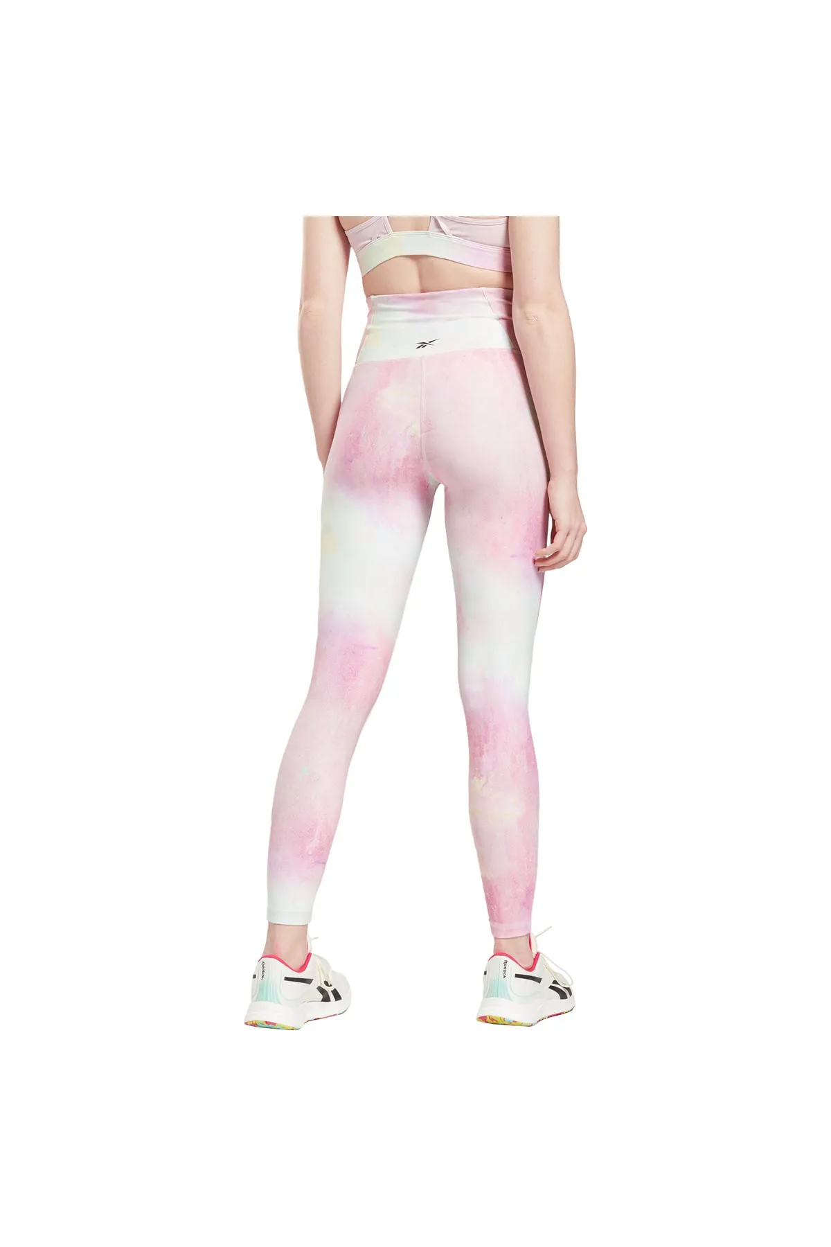 Reebok  Sport-Leggings - Rosa - Hoher Bund