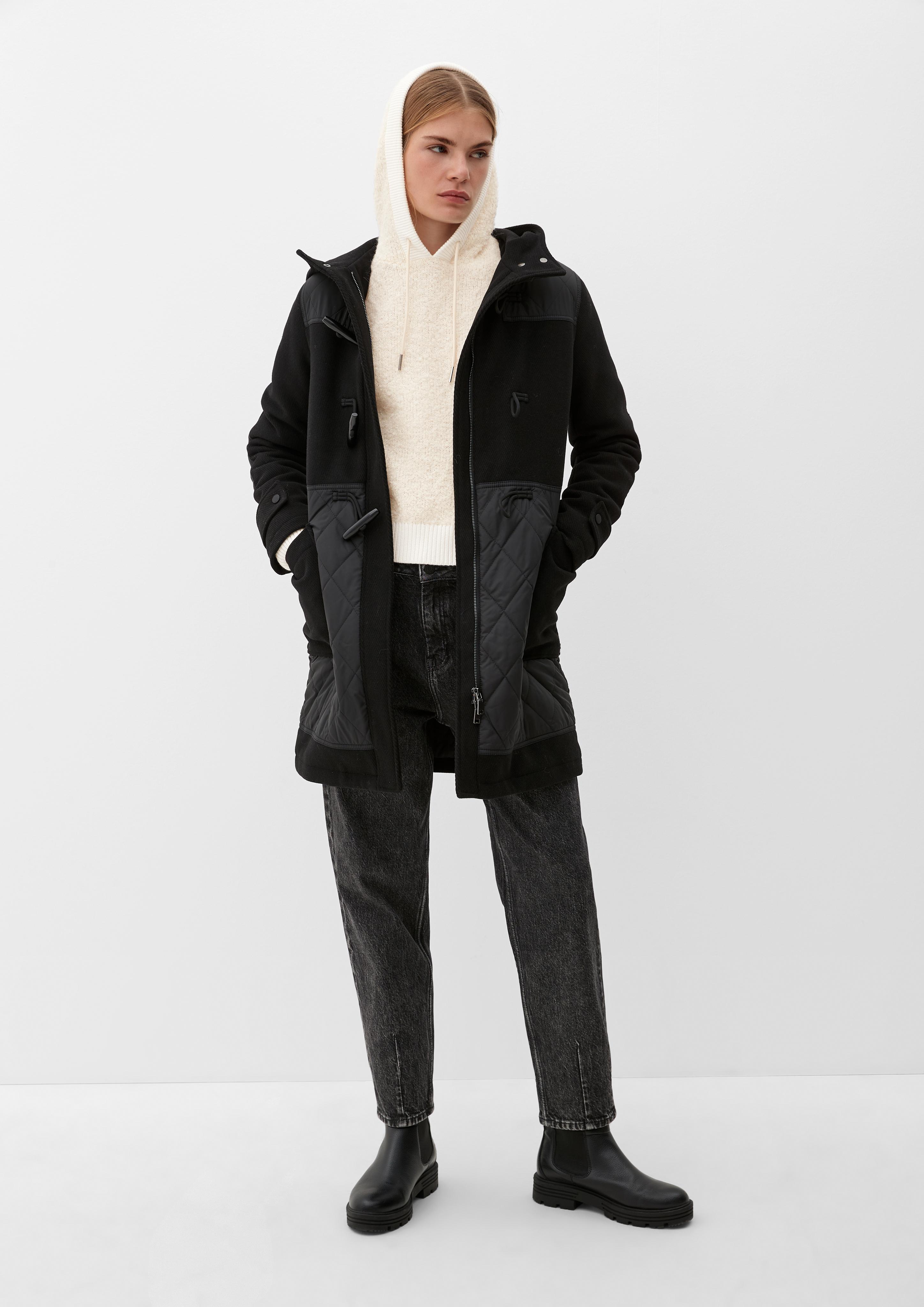 Teddy-Hoodie mit Alpaka  2121276-8100