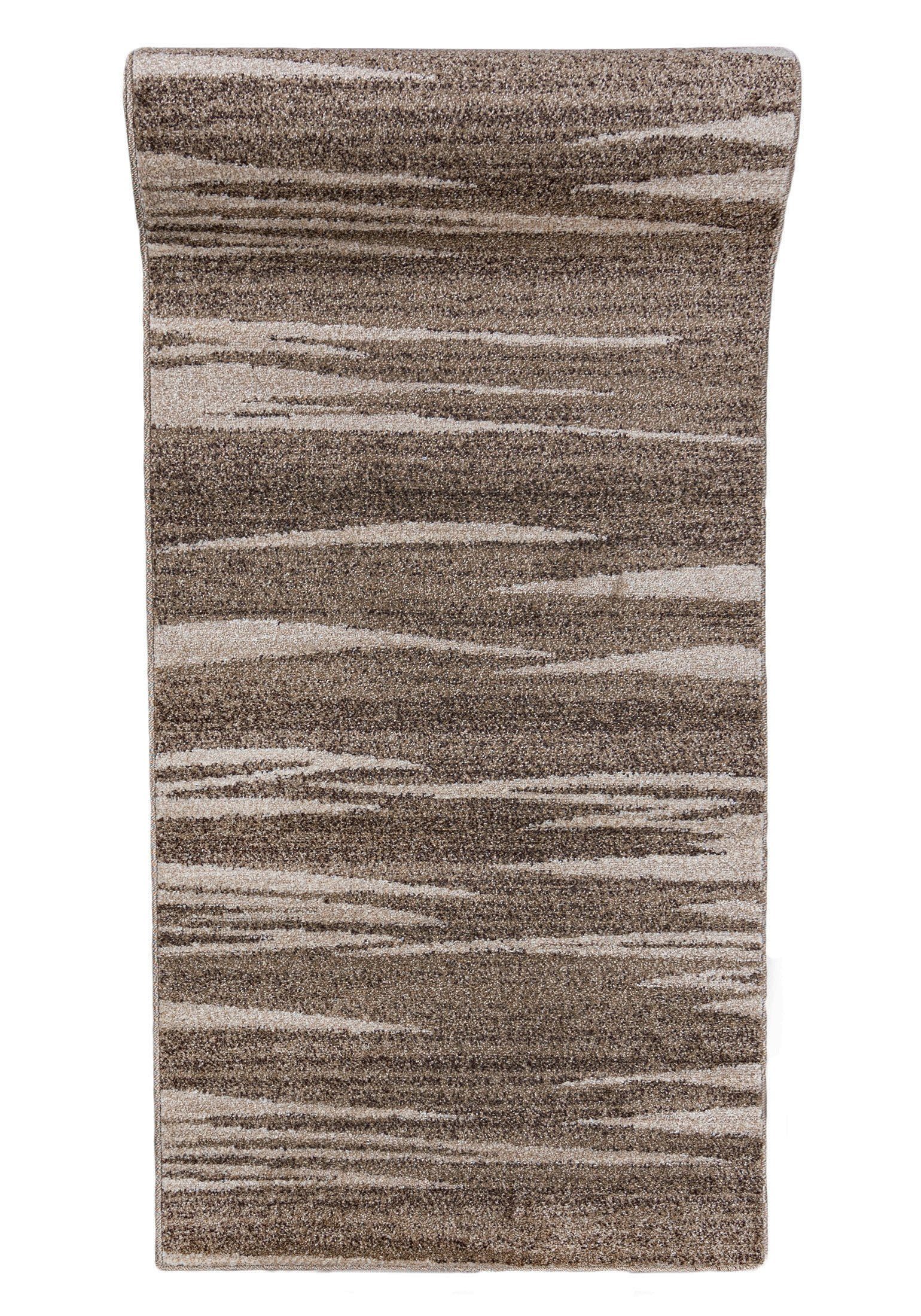 Läufer Läufer Flurläufer Modern für Vorzimmer, Küche - Beige Creme, Mazovia, 80 x 100 cm, Kurzflor, Meterware, Höhe 10 mm, Kurzflor - niedrige Florhöhe