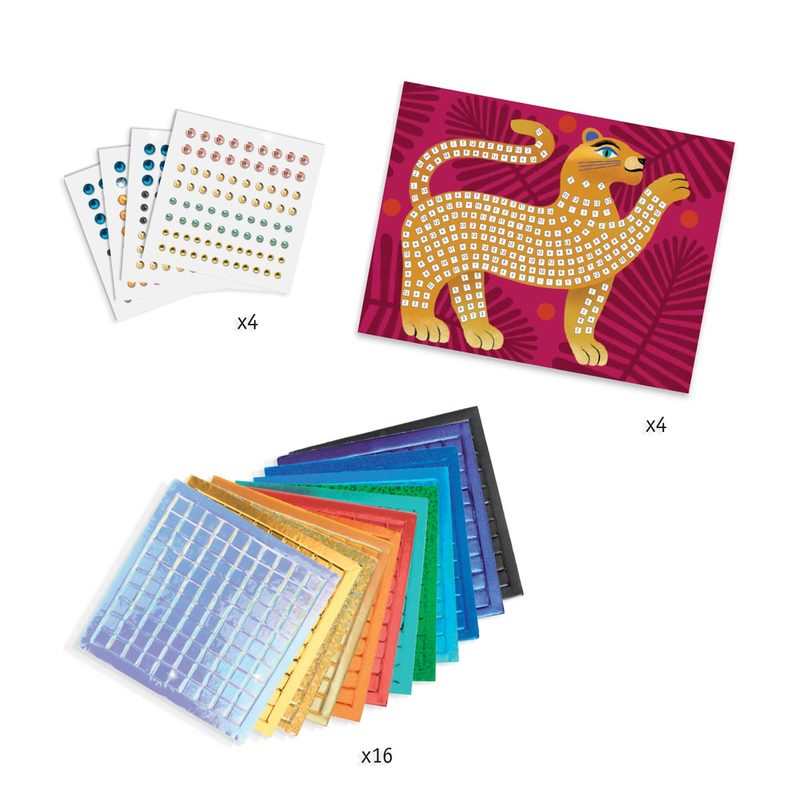 Coffret Mosaïques Au coeur de la jungle Djeco