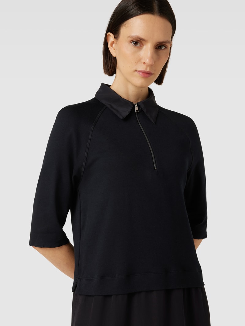 Midikleid im Stufen-Look in black
