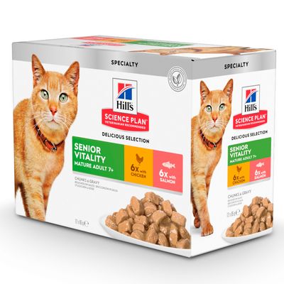Hill's Science Plan Mature Adult 7+ Senior Vitality Huhn & Lachs