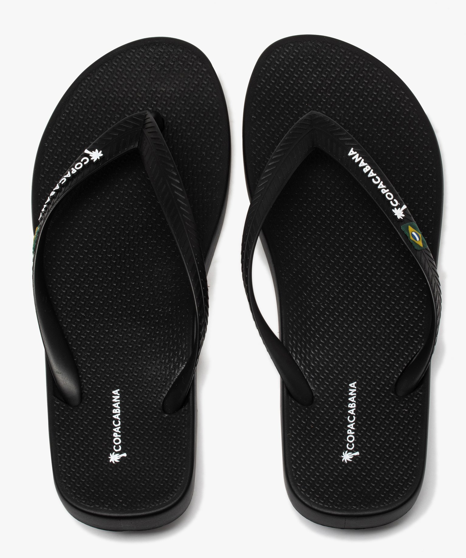 Tongs homme unies à bride souple - Copacabana noir | GEMO