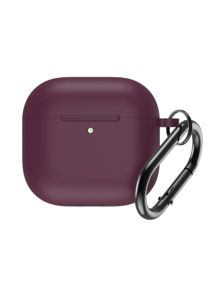 COFI 1453 Silikonhülle kompatibelAirpods 4Karabinerhaken Blau in Burgundy günstig kaufen onesize