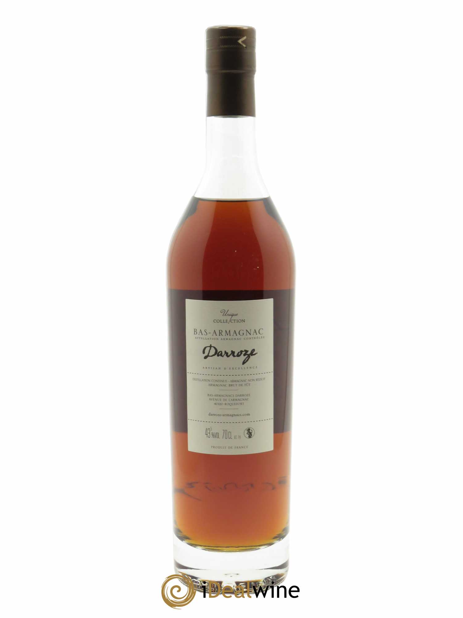 Bas-Armagnac Château de Gaube 43.5° Darroze  1966 - Lot de 1 Bouteille