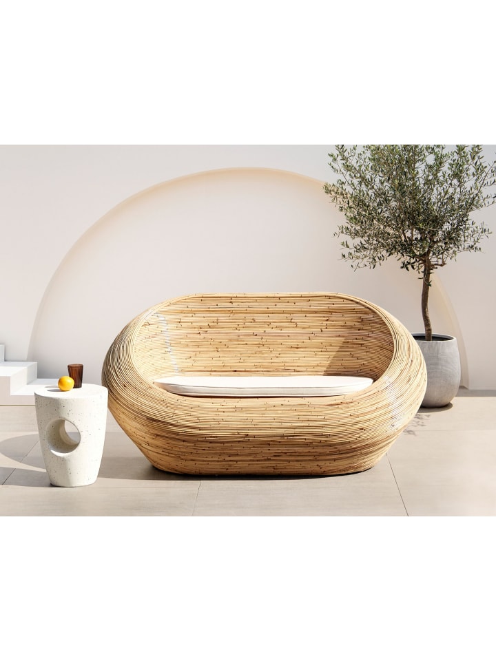 Beliani Gartensofa MAIORI in /Beige - (W) 180 x (H) 88 x (L) 110 cm günstig kaufen onesize