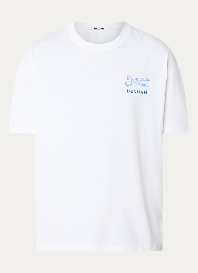 Denham Wear Better T-krekls ar logotipu un apdruku aizmugurē