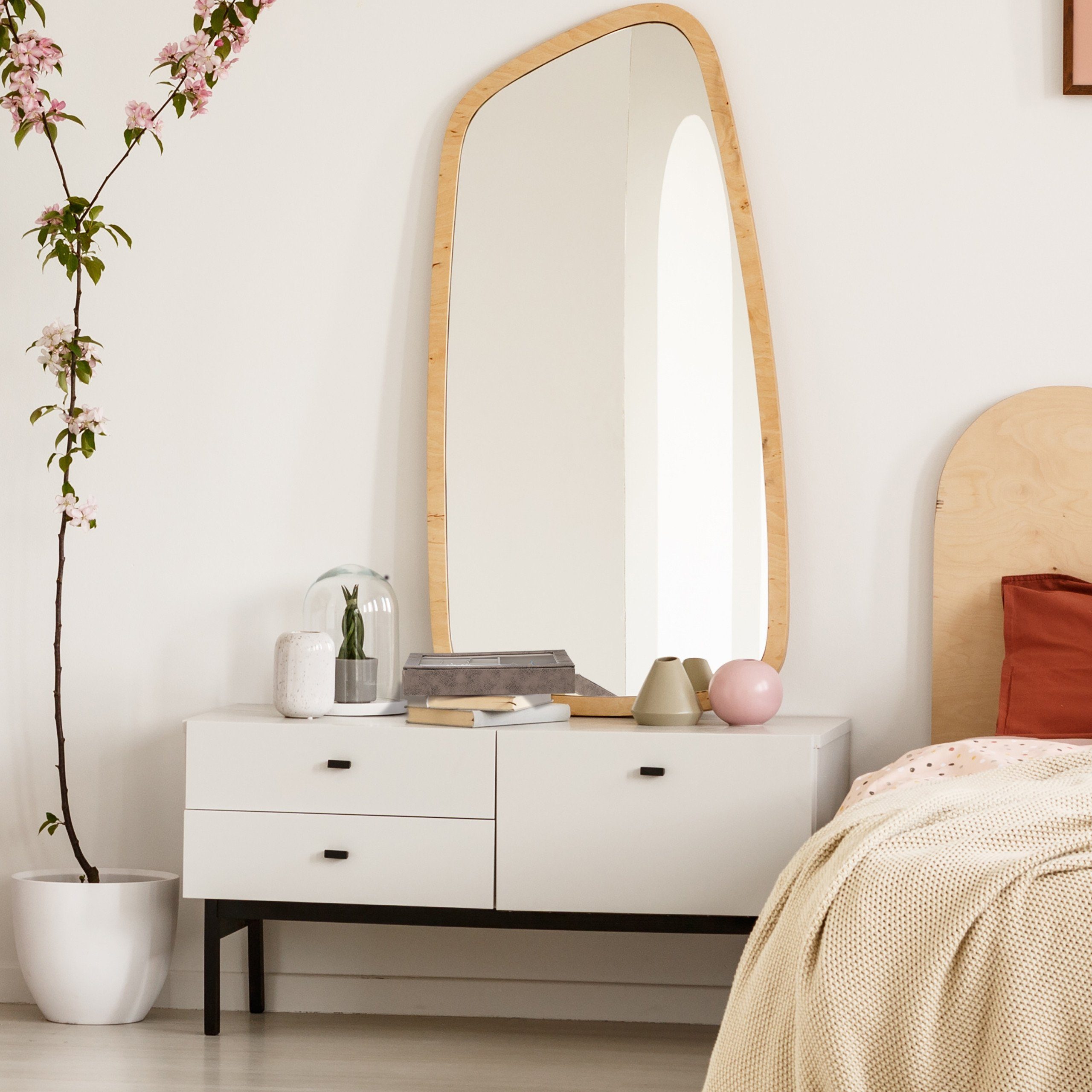 relaxdays Schmuckkasten Schmuckkästchen mit Sichtfenster, Grau