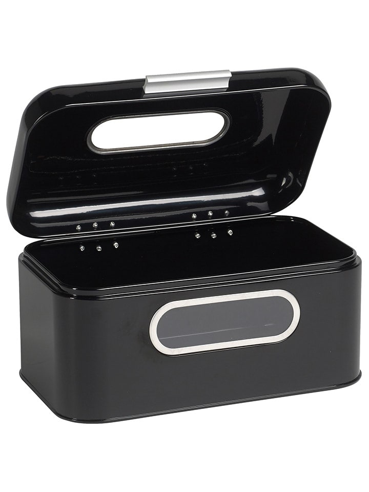 Echtwerk Brotkasten in Schwarz - (B)30 x (H)16,5 x (T)20 cm günstig kaufen onesize