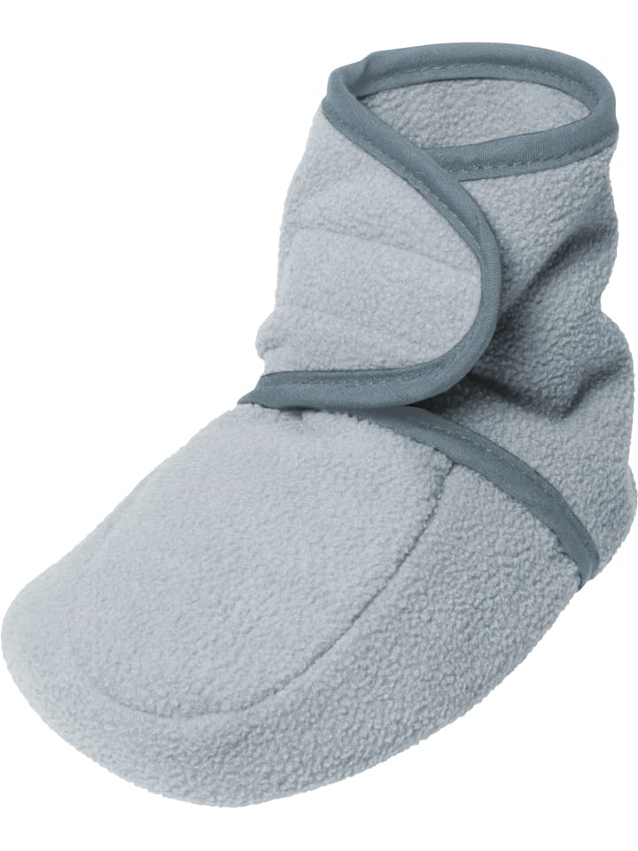 Playshoes Fleece-Krabbelschuhe in Grau günstig kaufen