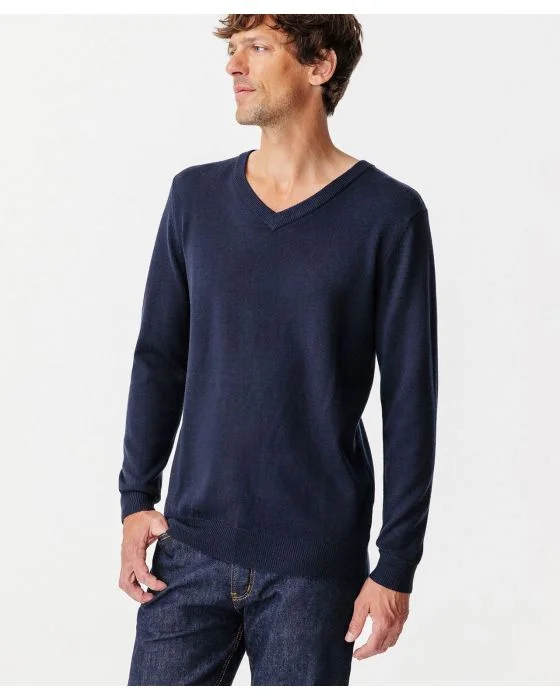 Pull col V laine et Thermolactyl