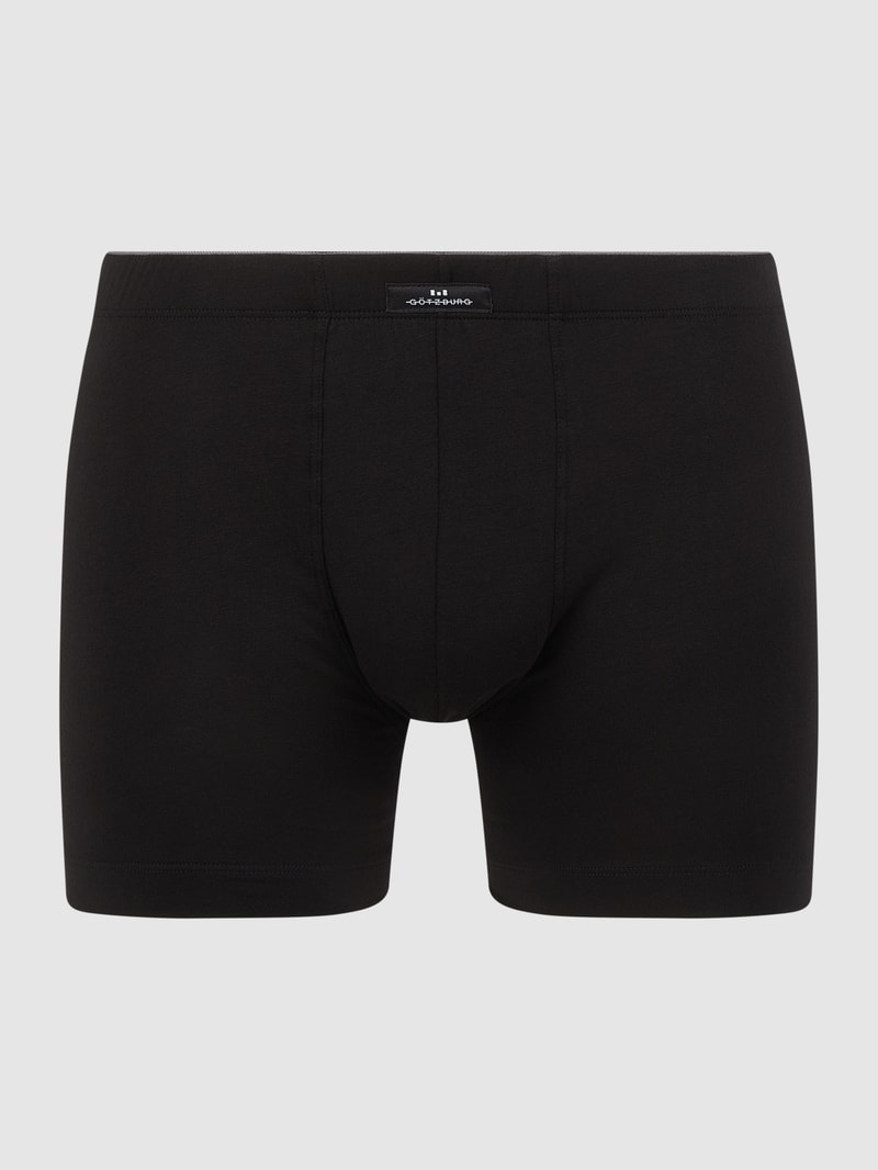 T-Shirt mit V-Ausschnitt im 2er-Pack Modell 'PURE COTTON' in schwarz
