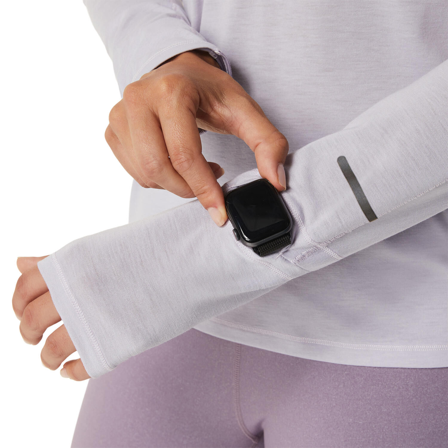 Metarun Half-Zip Lauftop Damen - Flieder, Lila