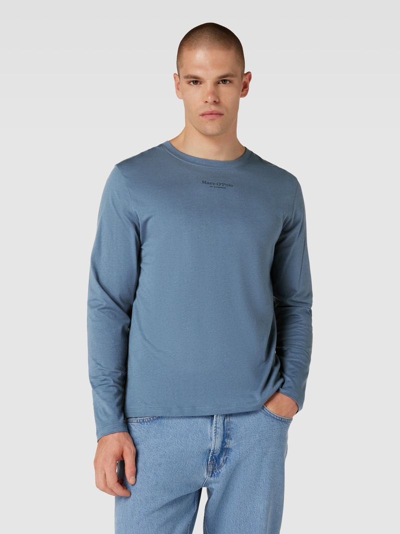 Longsleeve mit Rundhalsausschnitt in rauchblau