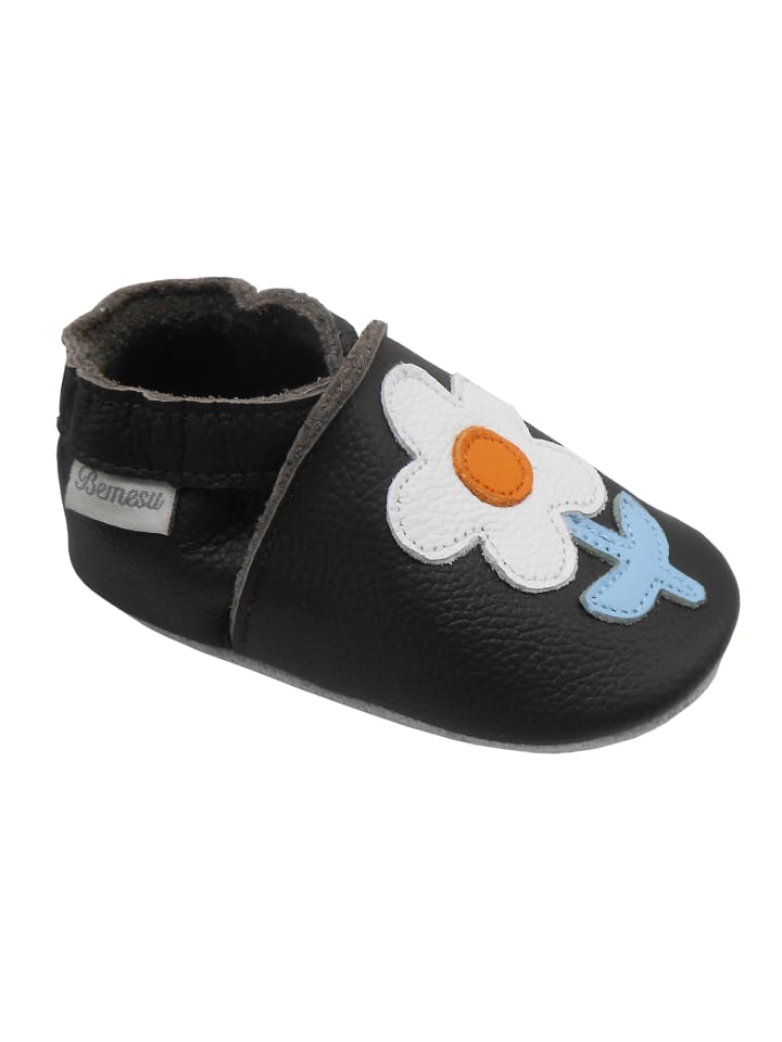 Yalion Leder-Krabbelschuhe 