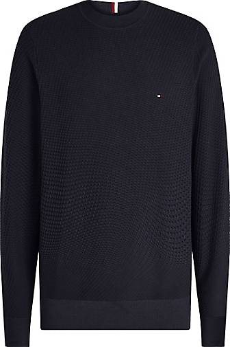 TOMMY HILFIGER Herren Strickpullover RECTANGULAR STRUCTURE CREW