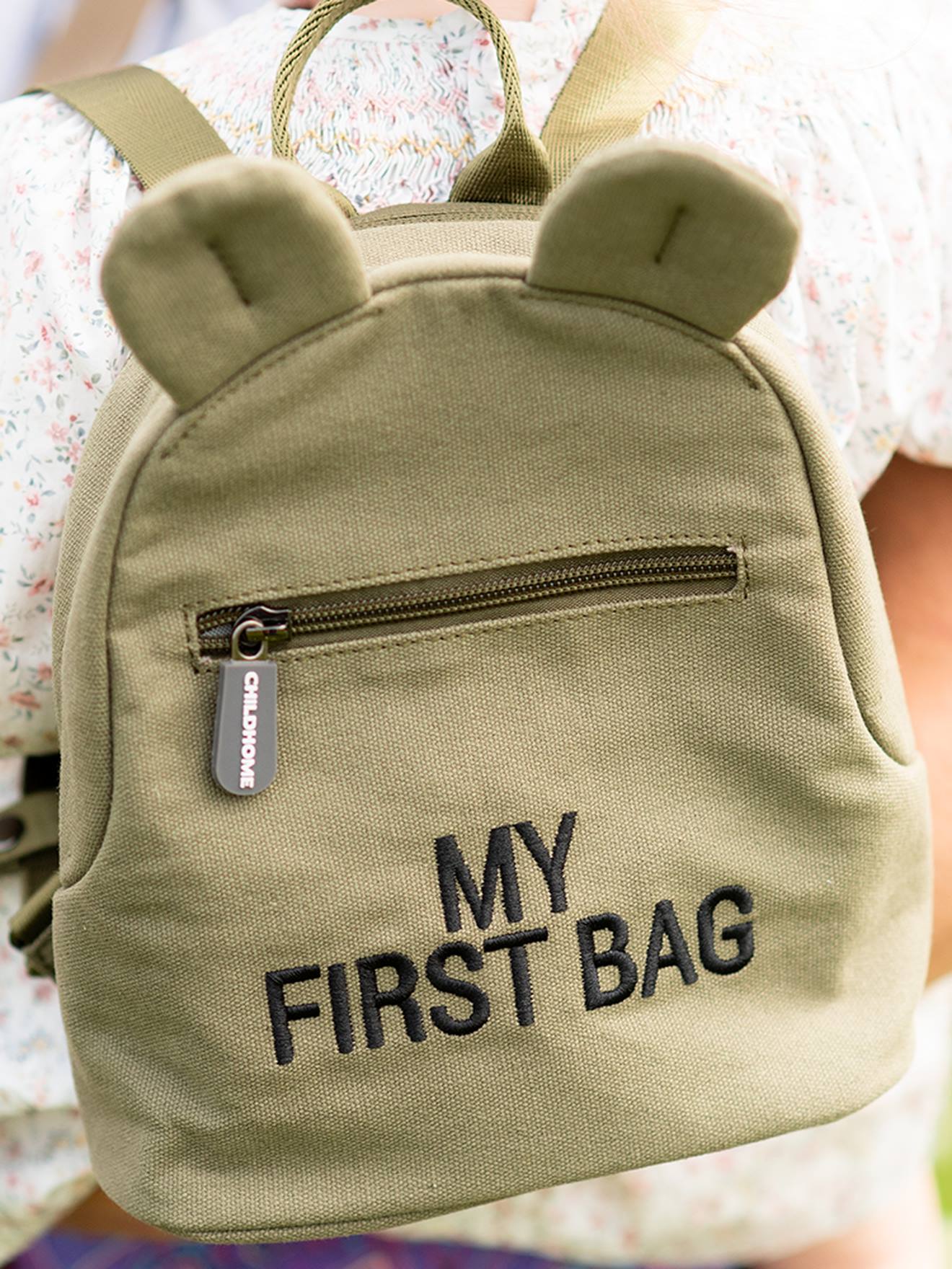Sac à dos CHILDHOME My First Bag en toile kaki