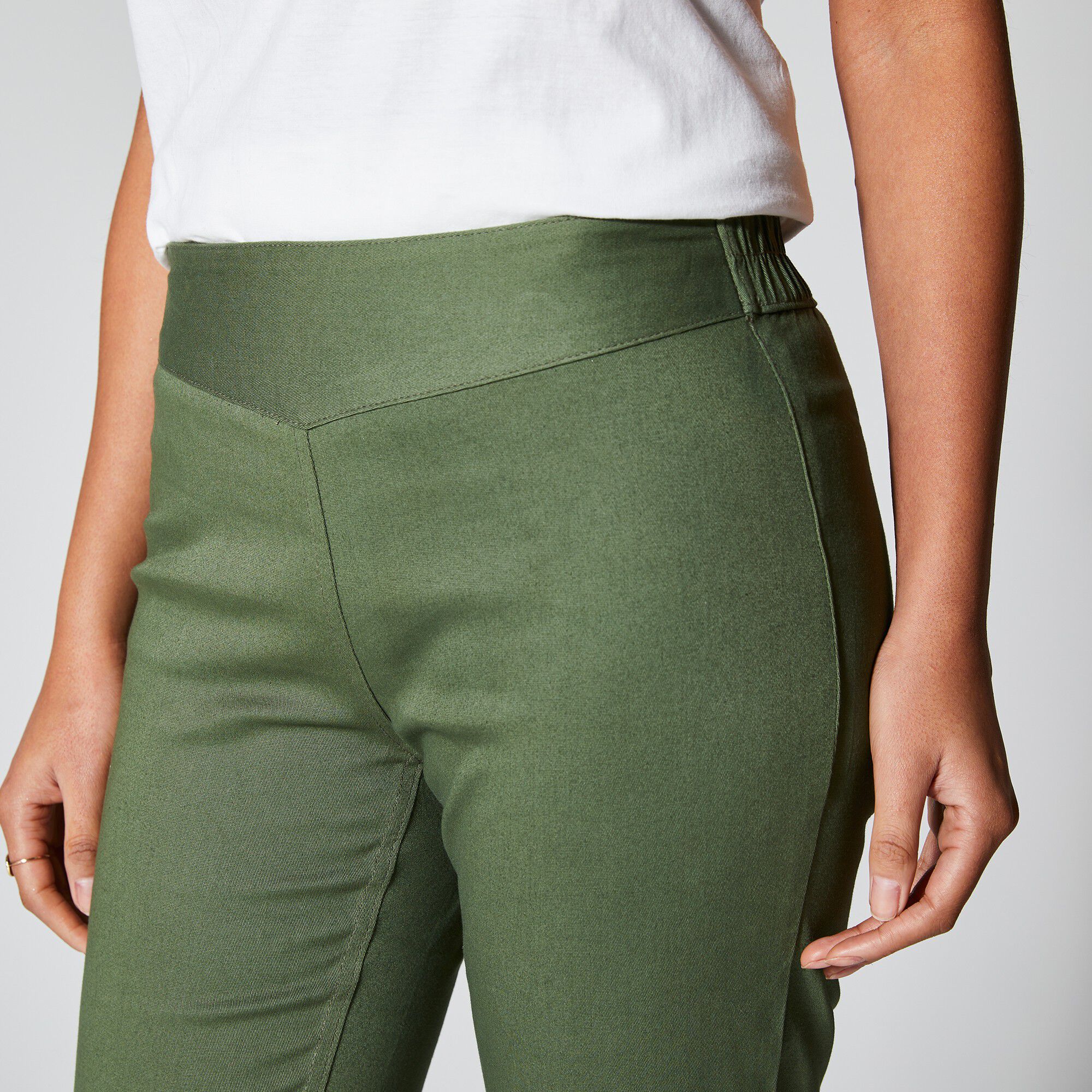 Pantacourt toile stretch