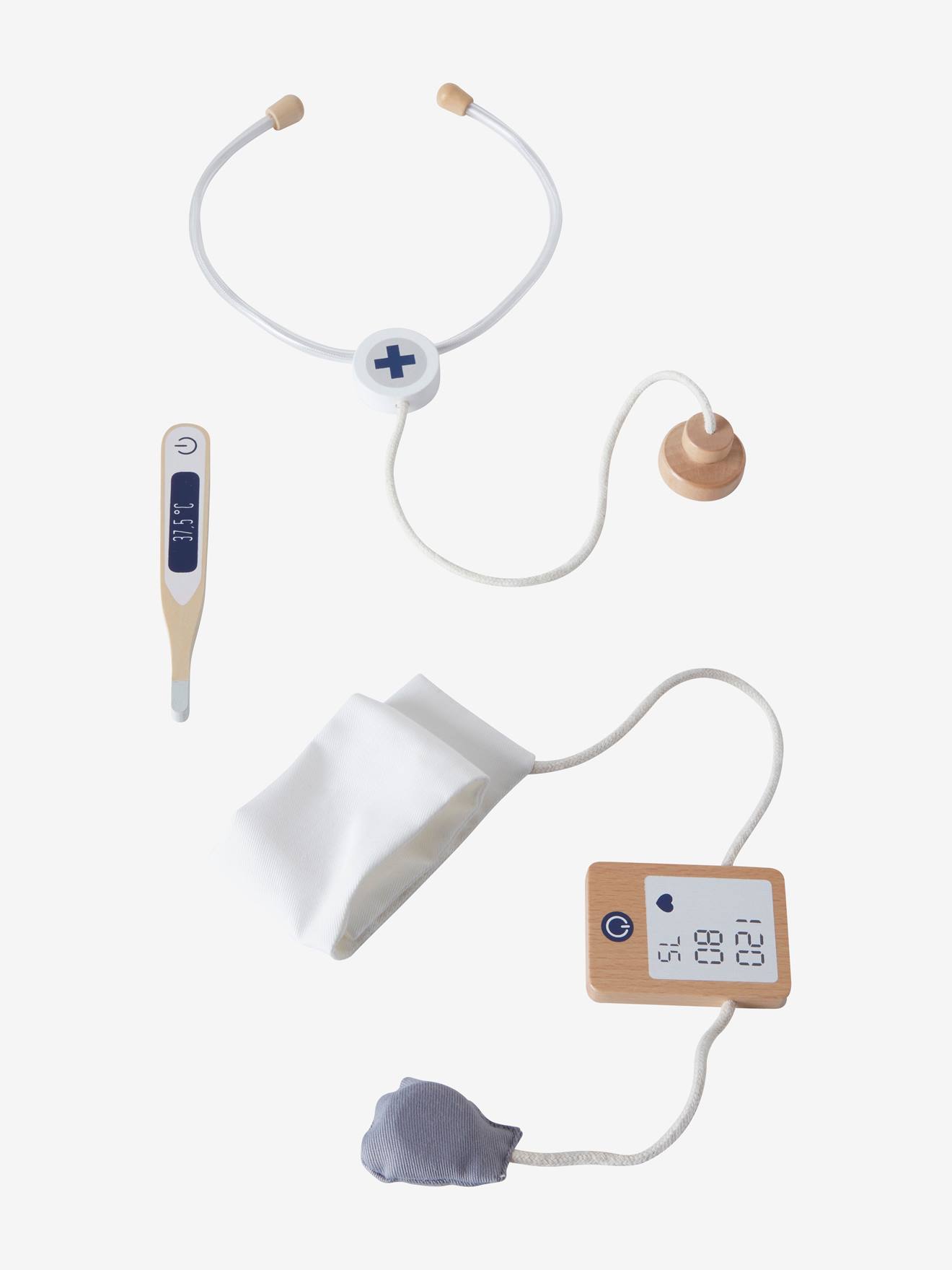 Set docteur pour poupon en bois FSC® blanc