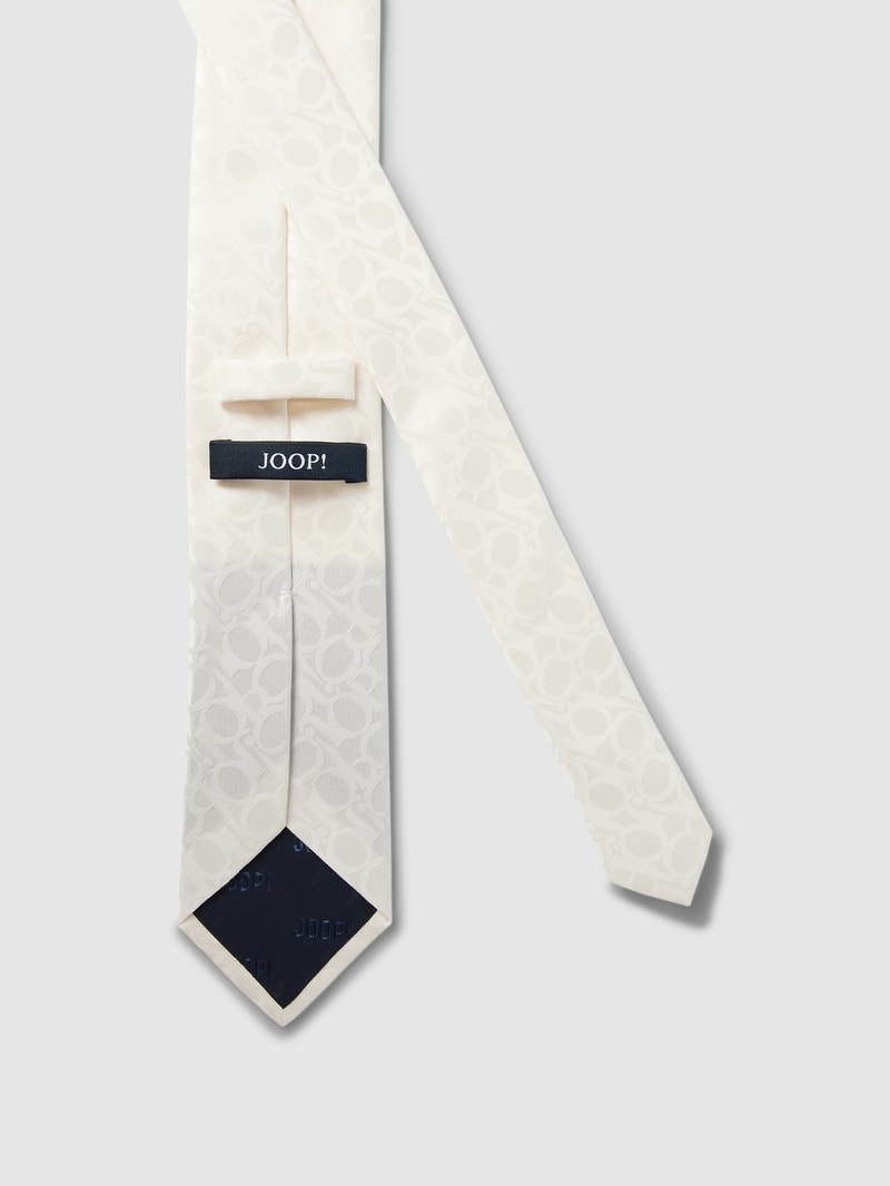 Krawatte mit Allover-Muster in offwhite