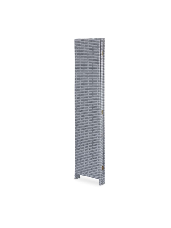 relaxdays Paravent in Grau/ Weiß - (B)160 x (H)170 cm günstig kaufen onesize