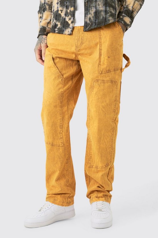 Tall Carpenter-Hose mit geradem Bein und Enyzem-Waschung