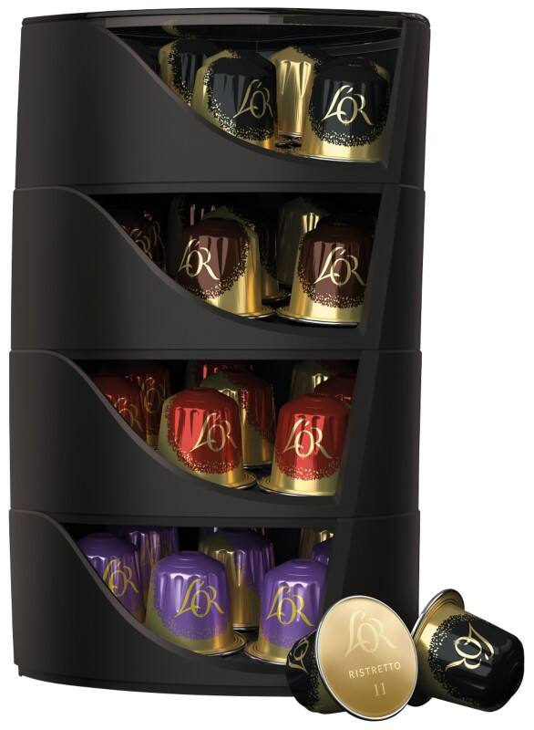 L'OR Kapselspender 44 Kapseln Schwarz
