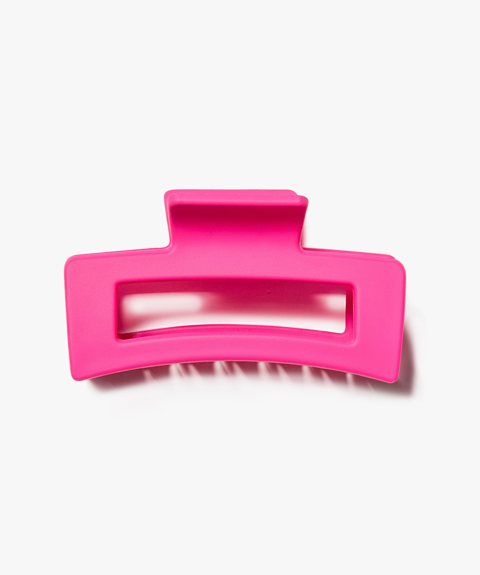 Pince crabe femme forme rectangle mate rose | GEMO