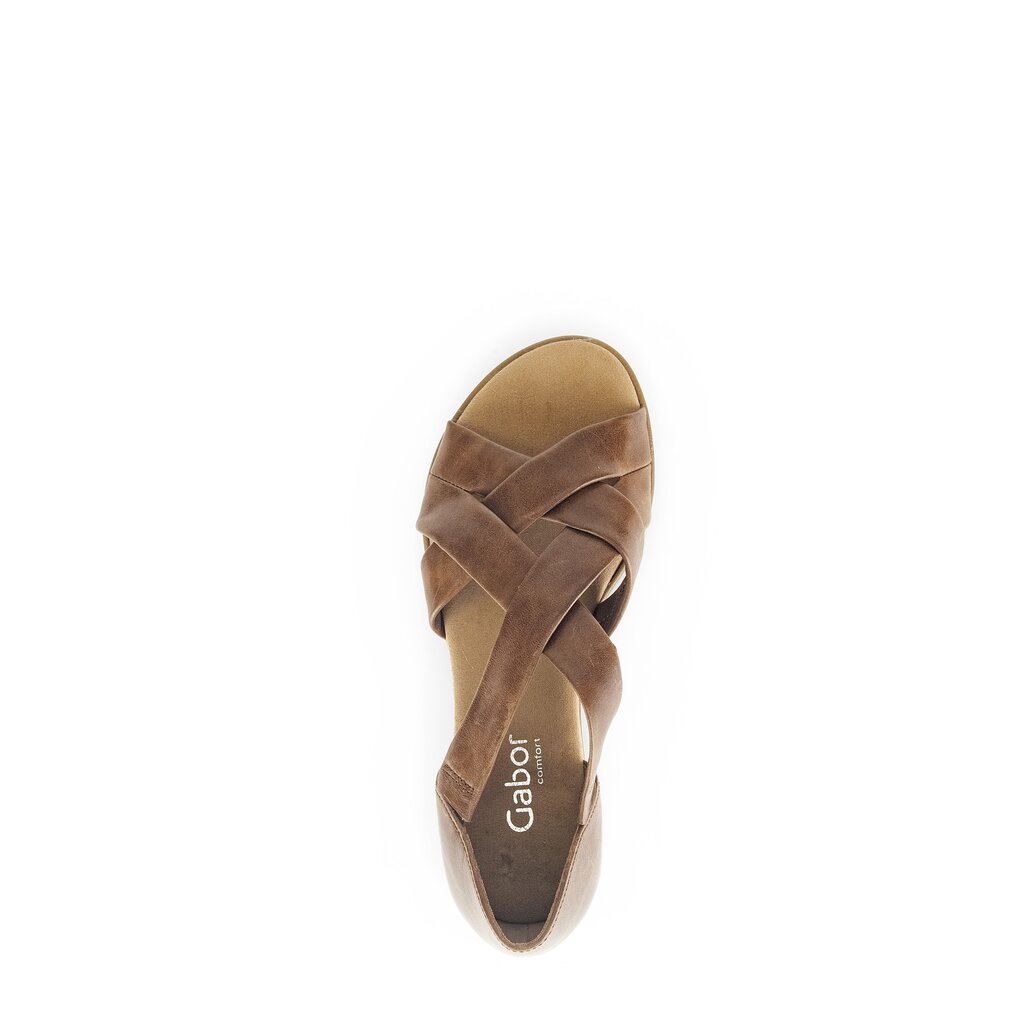 Gabor comfort Keilsandalette braun