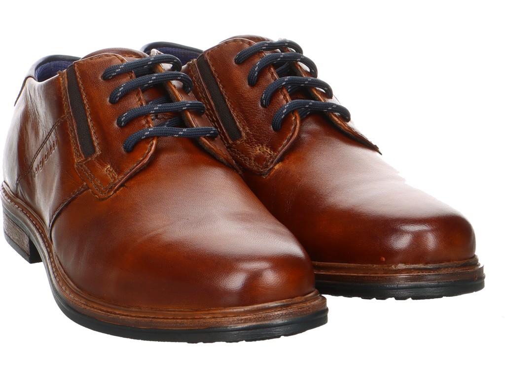 BUGATTI Freizeit Schnürer braun Ruggiero Comfort Evo, cognac