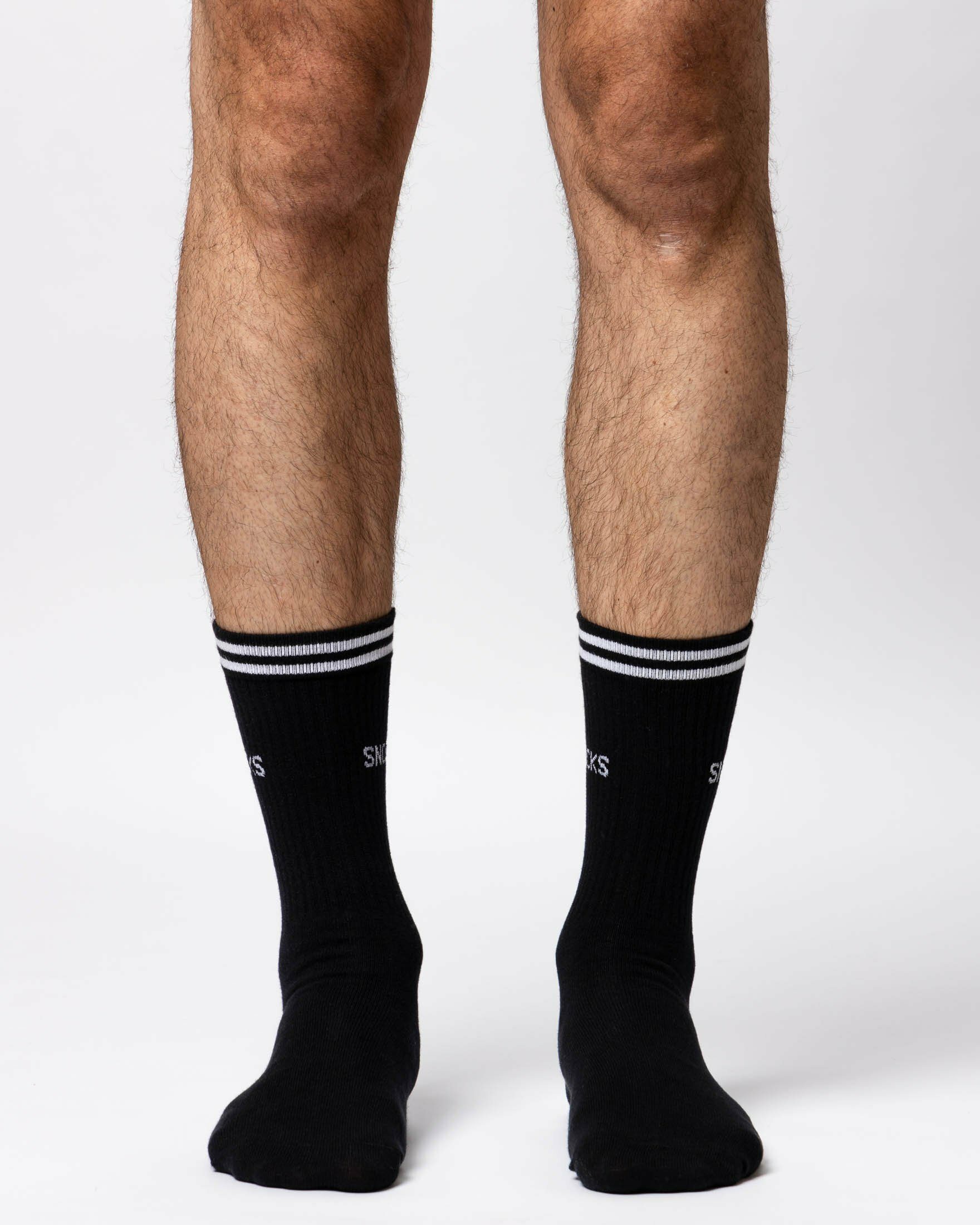 SNOCKS Sportsocken Hohe Tennissocken mit Streifen für Damen & Herren (4-Paar) aus Bio-Baumwolle, stylish für jedes Outfit