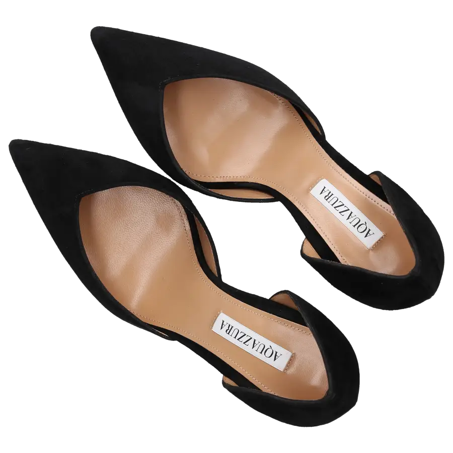 Aquazzura - Pumps UPTOWN 105 Veloursleder - schwarz