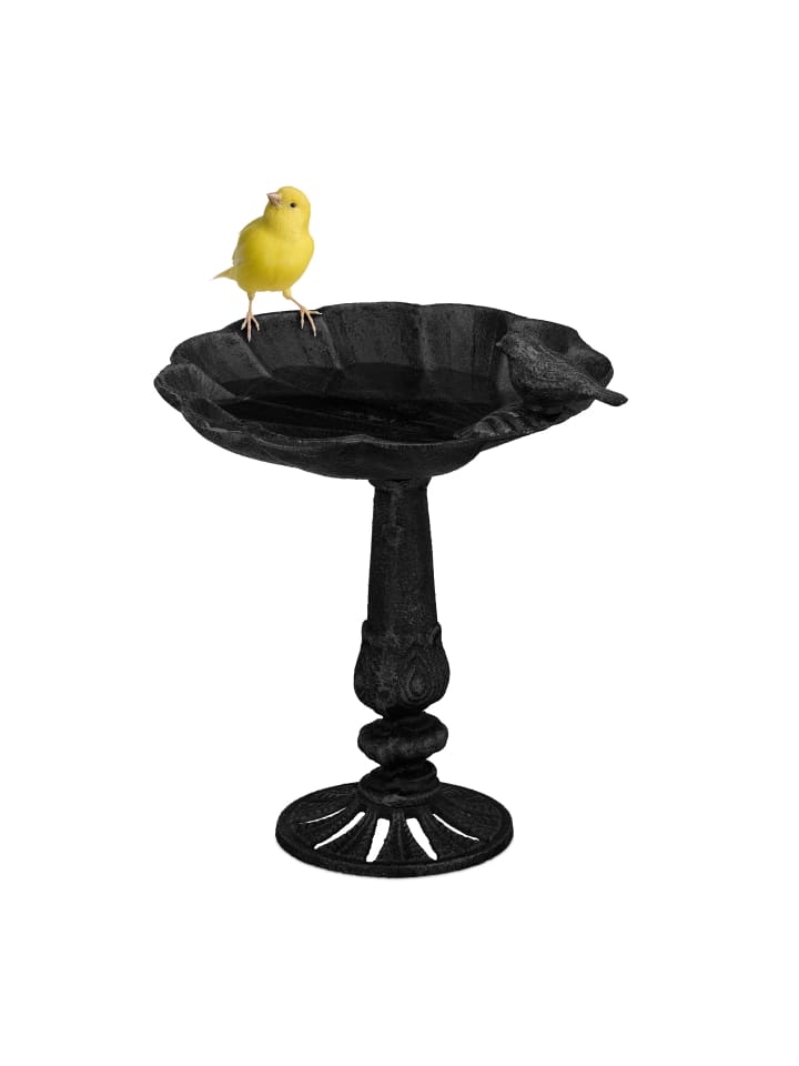 relaxdays Vogeltränke in Schwarz günstig kaufen onesize