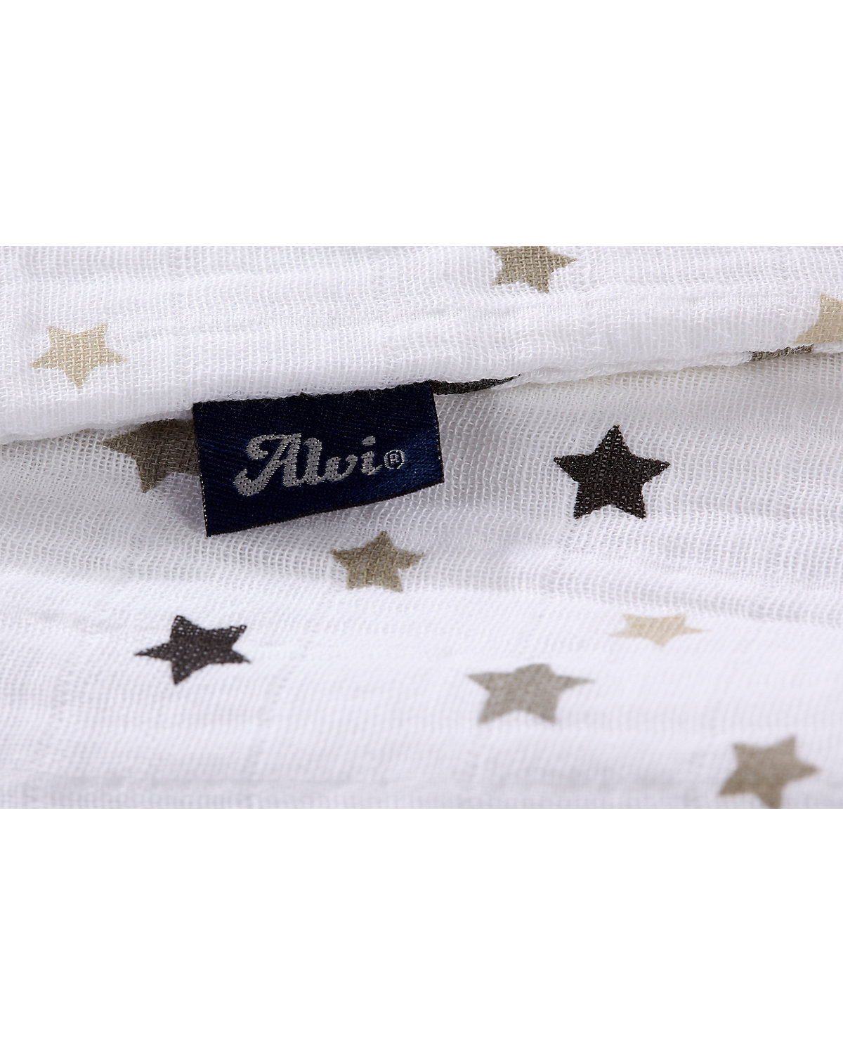Sommer- Schlafsack Mull Sterne grau Gr. 110