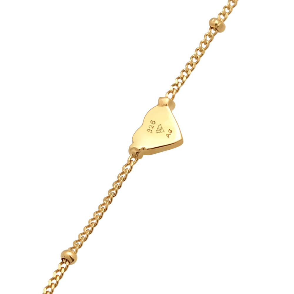 Elli Elli Bracelet de Cheville Bracelet de cheville Femmes pendentif coeur intemporel  Bijoux