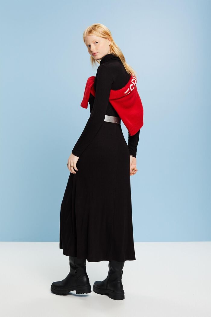Maxikleid mit Rollkragen aus TENCEL™
