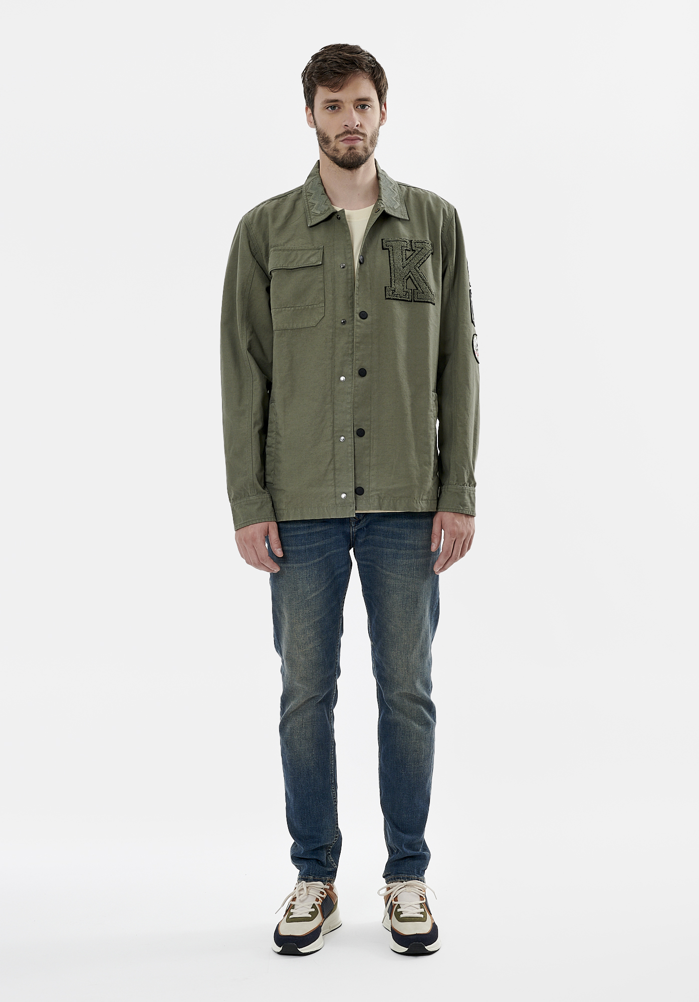 CRAIG  Veste kaki homme 100% coton